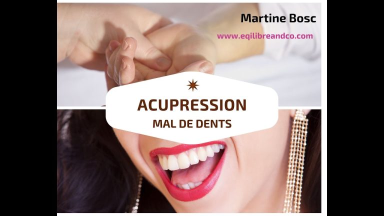 Acupression et massages de points chinois pour les maux de dents